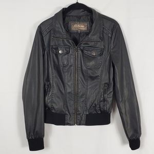 Ci Sono by Cavalini Faux Leather Jacket